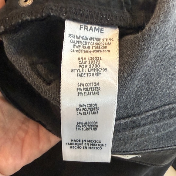 Frame Denim Men's Skinny Jeans in Black - Picture 6 of 6